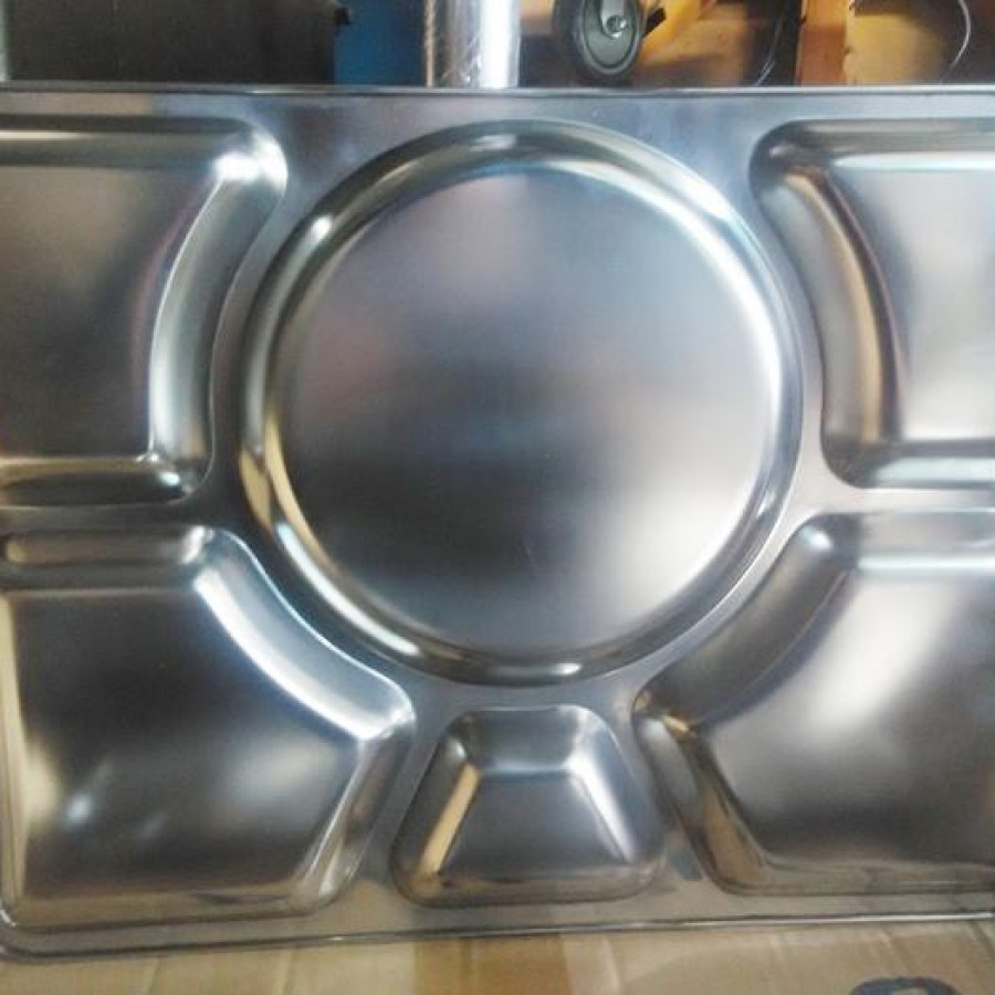 nampan stainless / plato stainless - samping