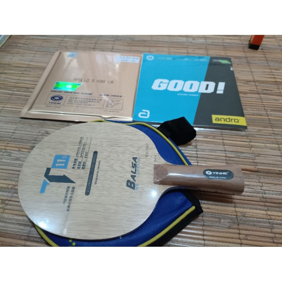 Bet Tenis Meja YINHE Bahan Carbon dan Balsa
