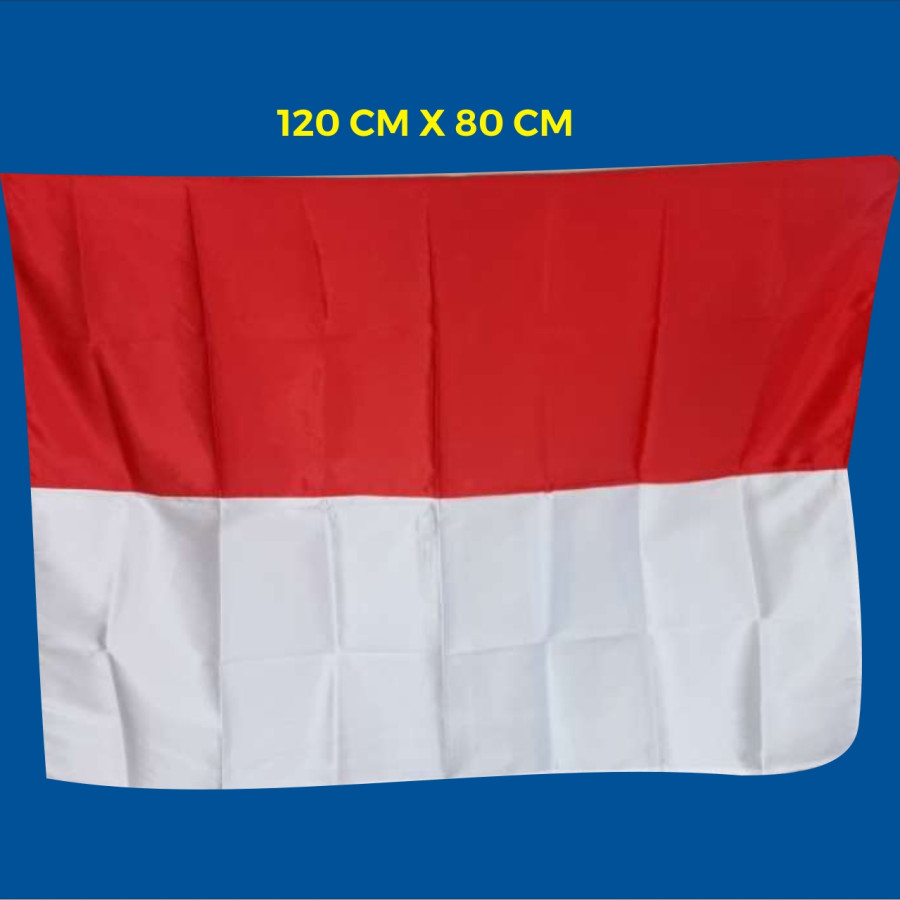 BENDERA MERAH PUTIH KAIN KATUN - samping