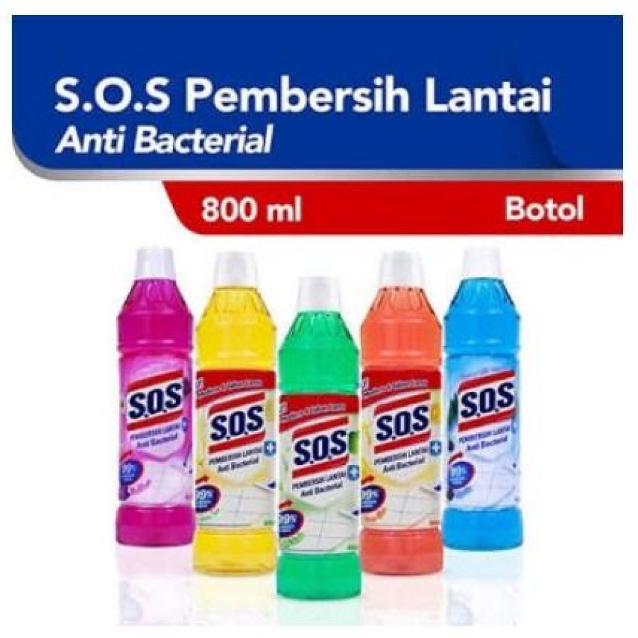 SOS Floor Cleaner ( Pembersih Lantai ) Botol 800 ML - utama