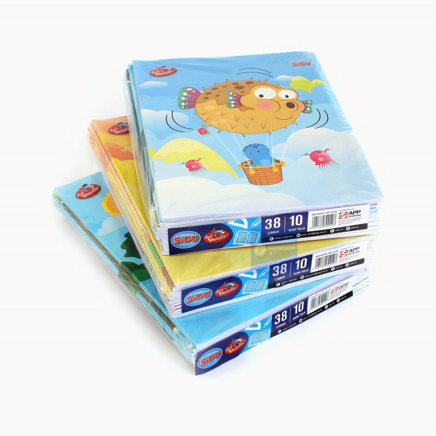 Buku Tulis SINAR DUNIA SIDU Spesifikasi: Isi 38 Lembar, 10 Pcs