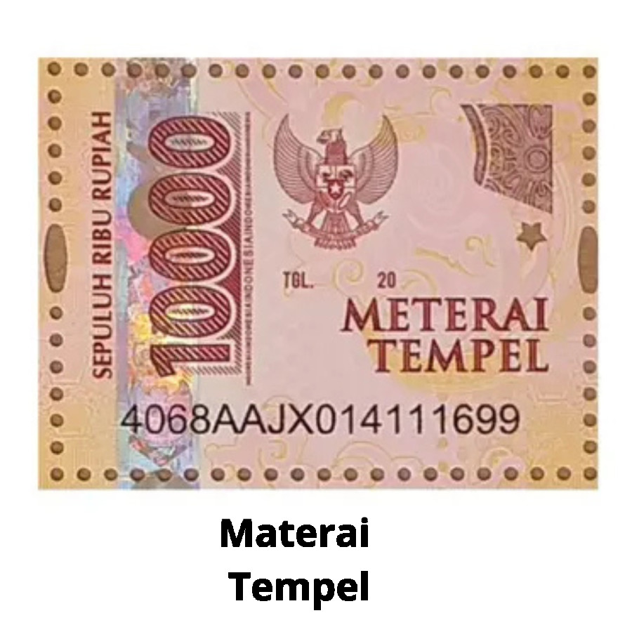 Materai Tempel 10.000