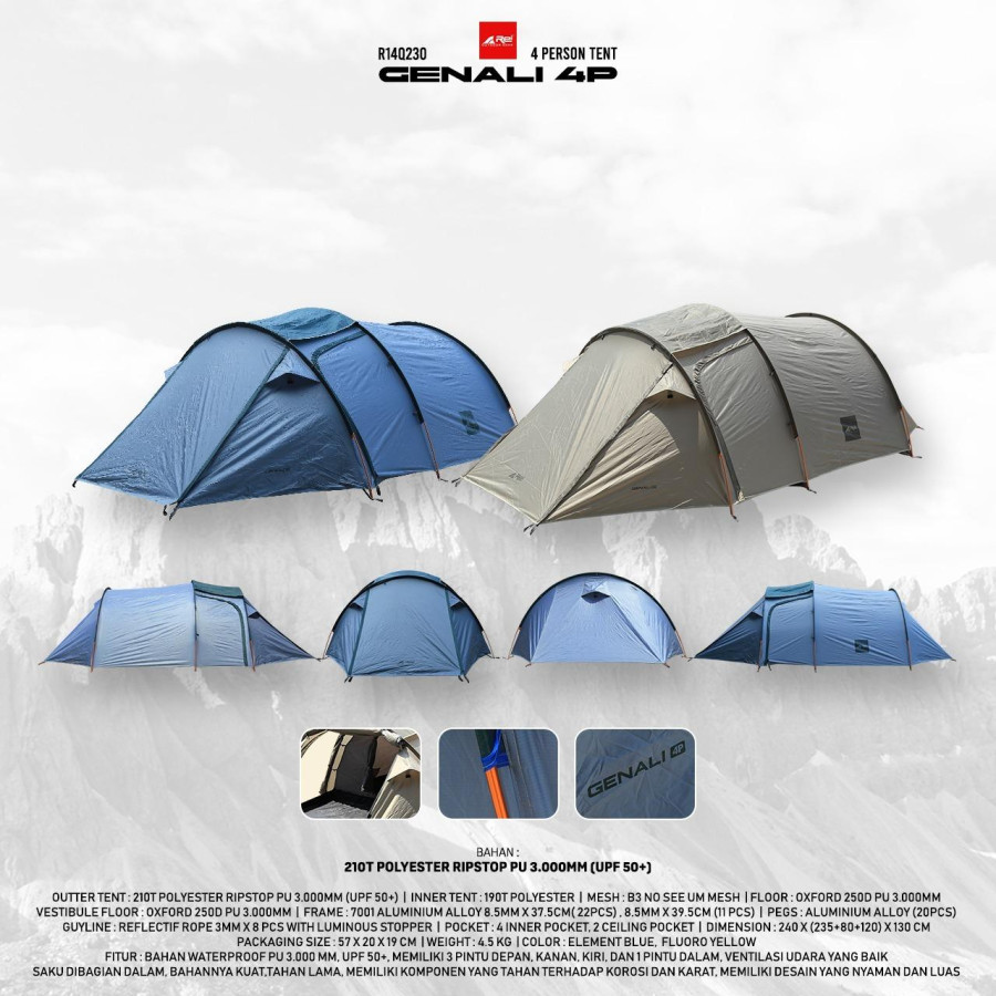 Tenda Genali 4P - utama