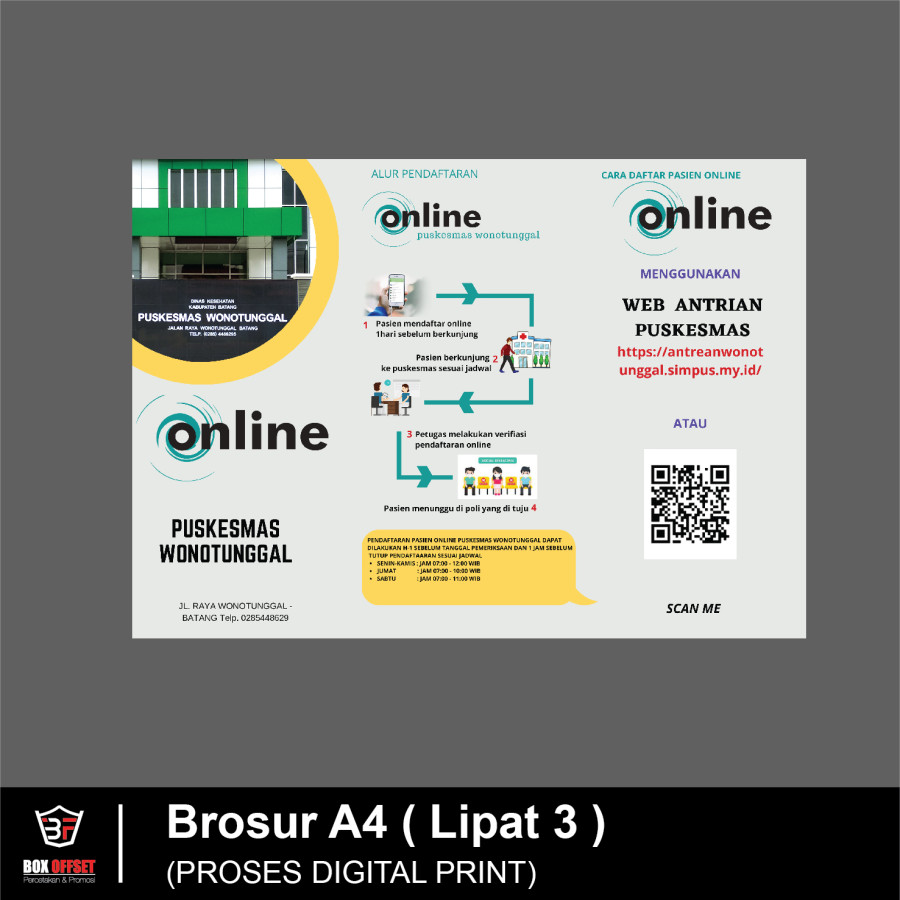 Brosur A4 Lipat 3 ( Proses Digital Print )