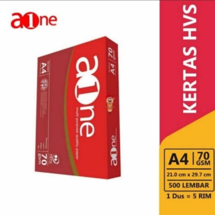 Kertas HVS A4 70gr  merk Aone / Maxibrite