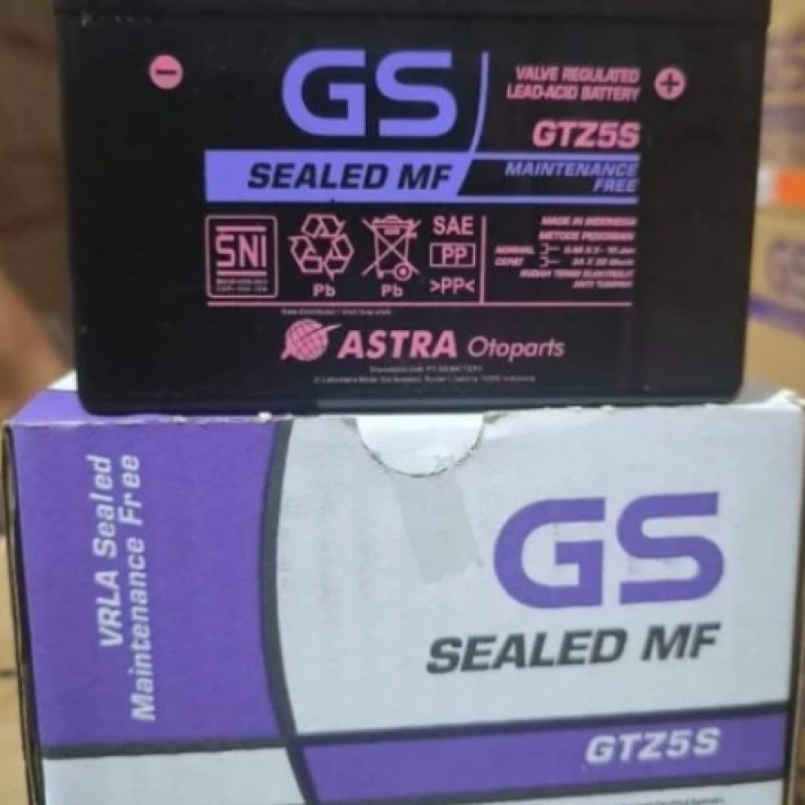 Aki Motor  GTZ5S/MTZ5S GS MF Aki Kering - samping