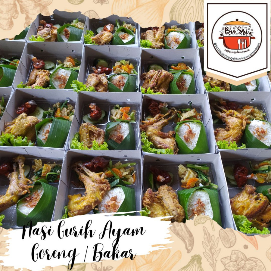 Pake Nasi Box 5 Catering Bu Sri