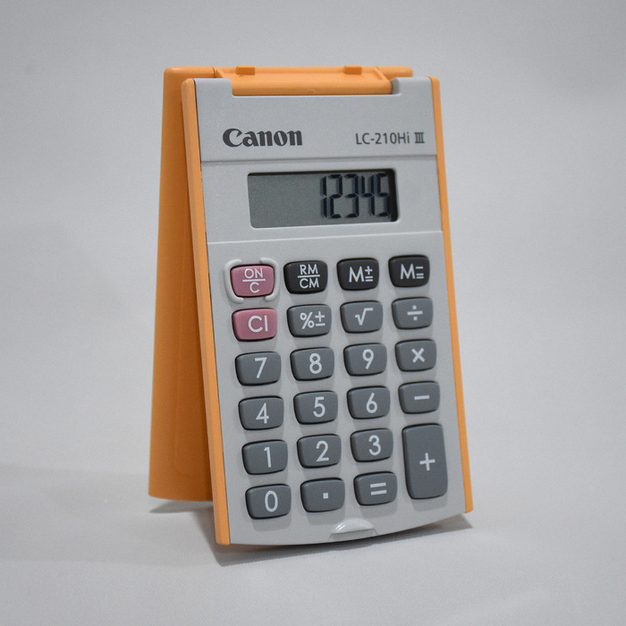 Kalkulator Mini CANON 8 Digit Dengan Cover LC210HI Orange-LC210HI12