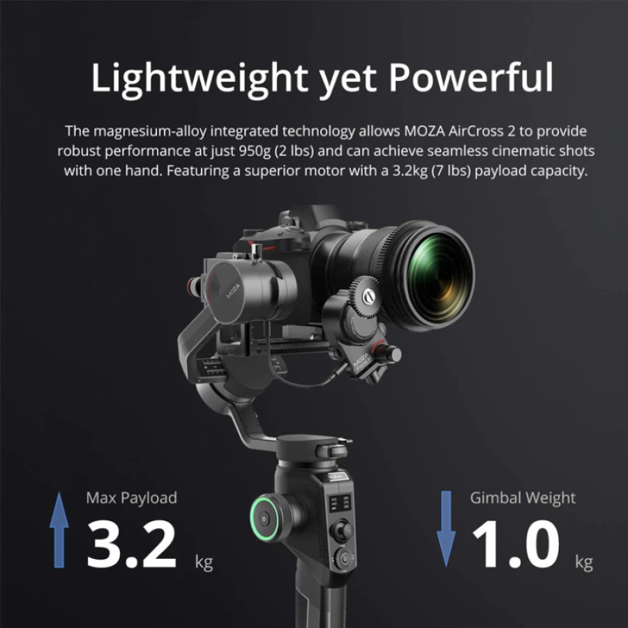 Gimbal Stabilizer Moza - samping
