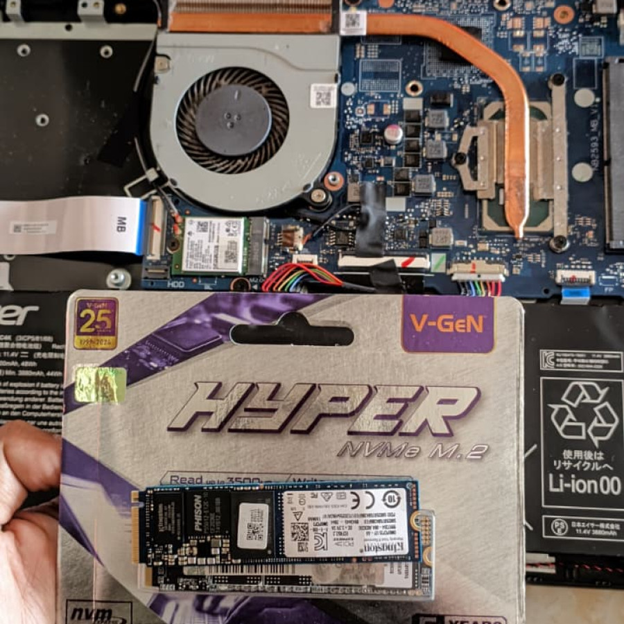 Ganti SSD NVME + Install