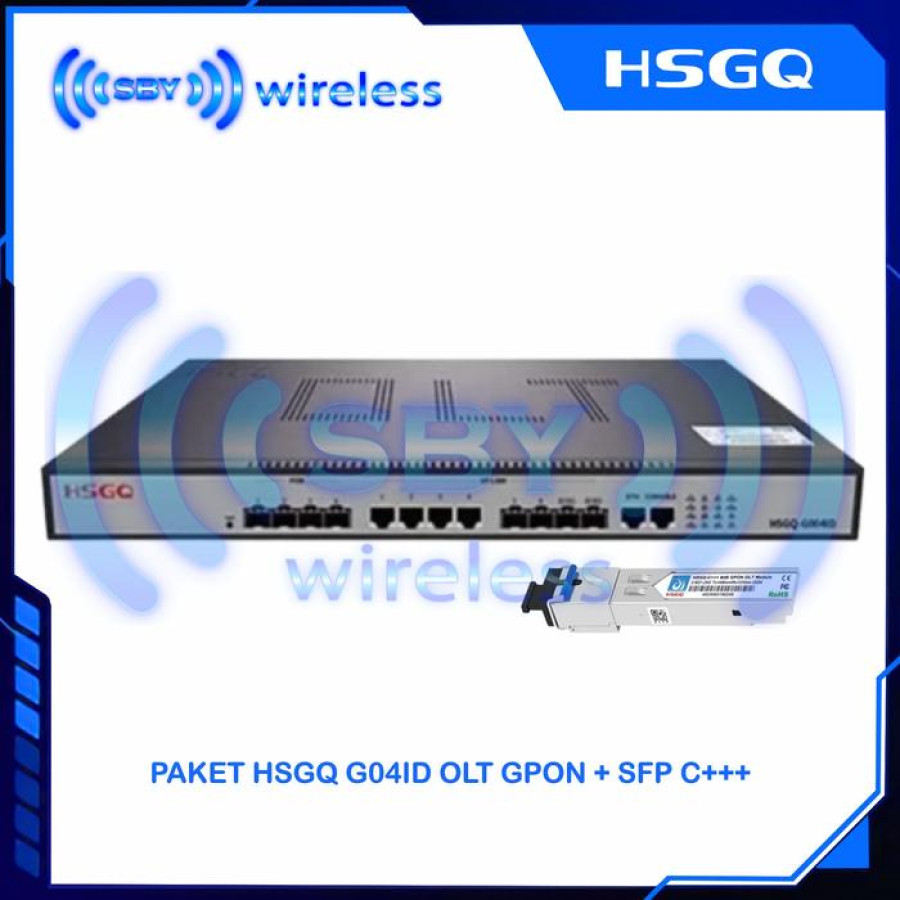 SFP+Switch (PAKET HSGQ G04ID OLT GPON + SFP C+++ 9DB - 1PCS,)