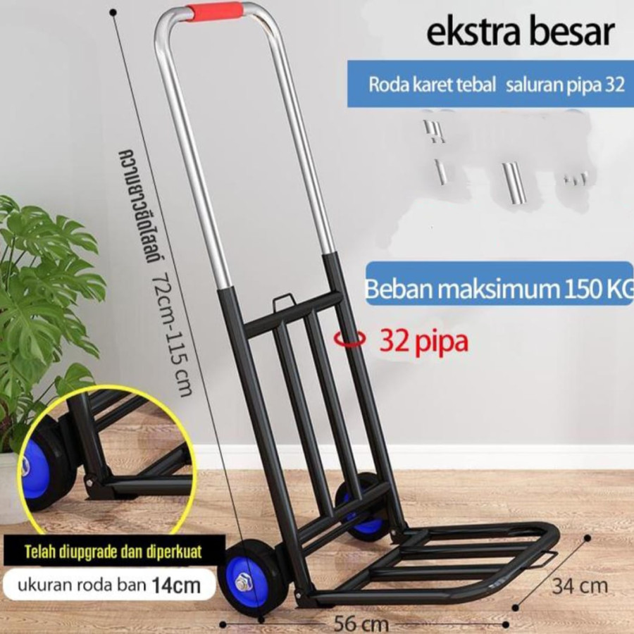 Trolly Lipat Trolly Hand Truck Kap 150 Kg - utama