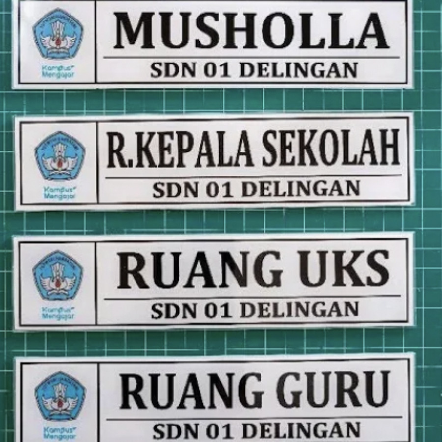 Papan Nama Ruangan