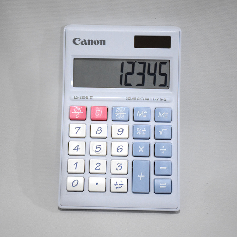 Kalkulator Mini CANON 8 Digit LS88HI Ungu-LS88Hi80