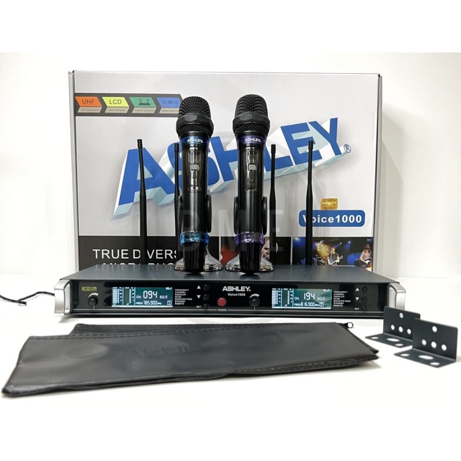 Mic Wireless Ashley VOICE 1000 Original - utama