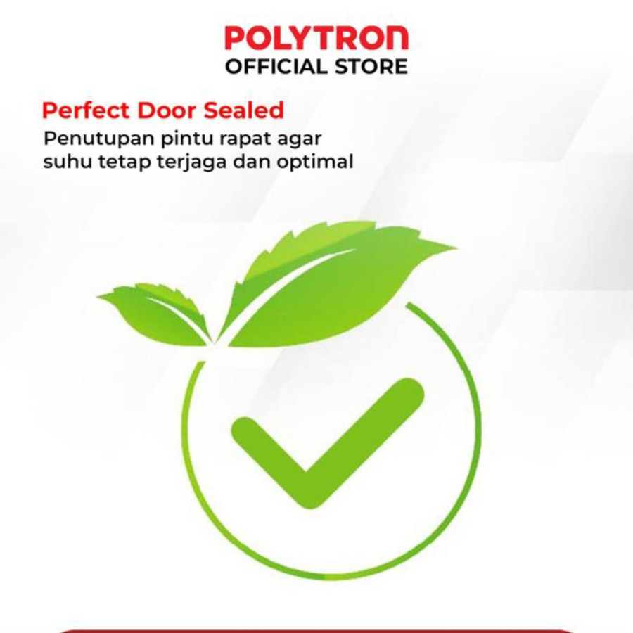 Lemari Es fridge 1 pintu Uk. 150 Liter merk Polytron - samping