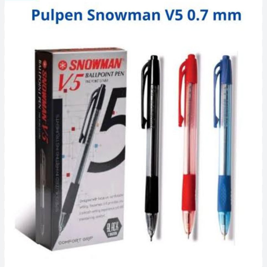Pulpen Snowman V5 0.7 mm