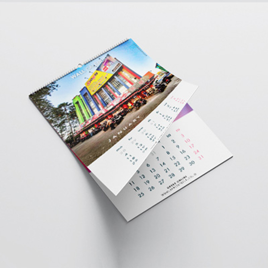 Cetak Kalender ukuran 40 x 60 cm Custom