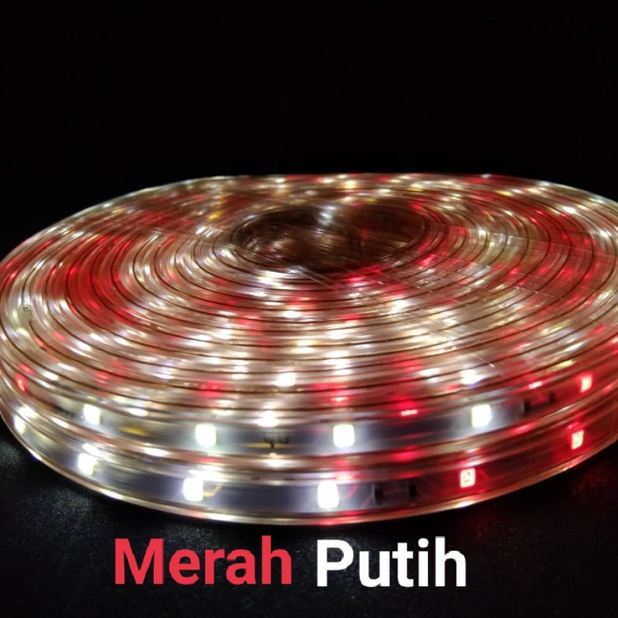 LED STRIP 100m MERAH PUTIH / Lampu Hias agustusan