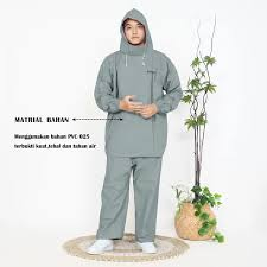Paket Jas Hujan dan Payung - depan