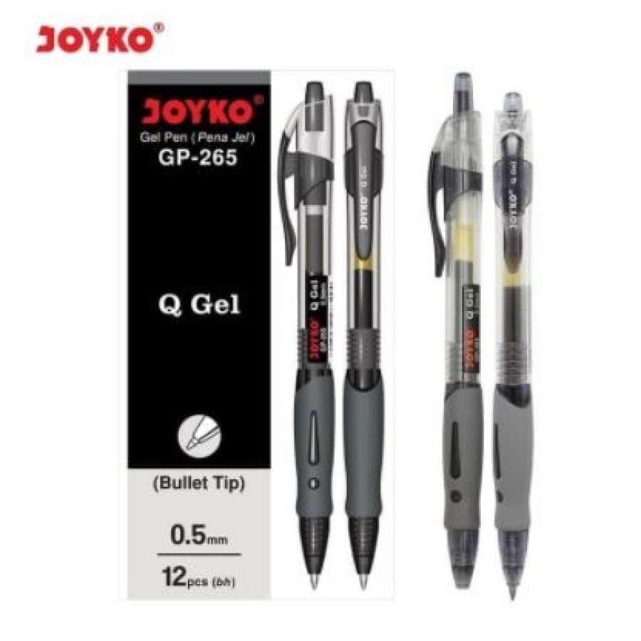 Pulpen / Bolpen Gel Pen (Pena Jel) Joyko GP-265 Q Gel - Hitam