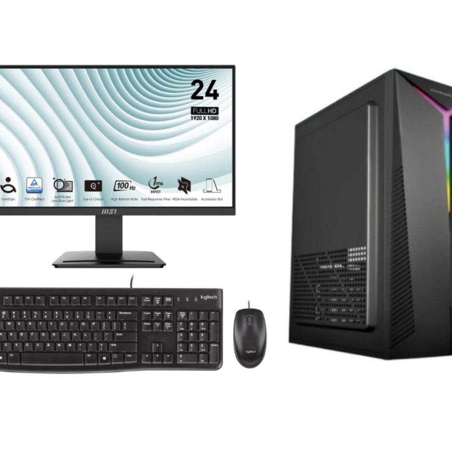 Komputer Rakitan Core i5-14400/Ram 16Gb/NVMe 1Tb/LED Monitor 24"