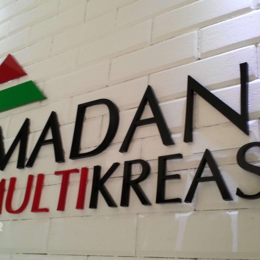 Logo pemda bahan acrilic - detail
