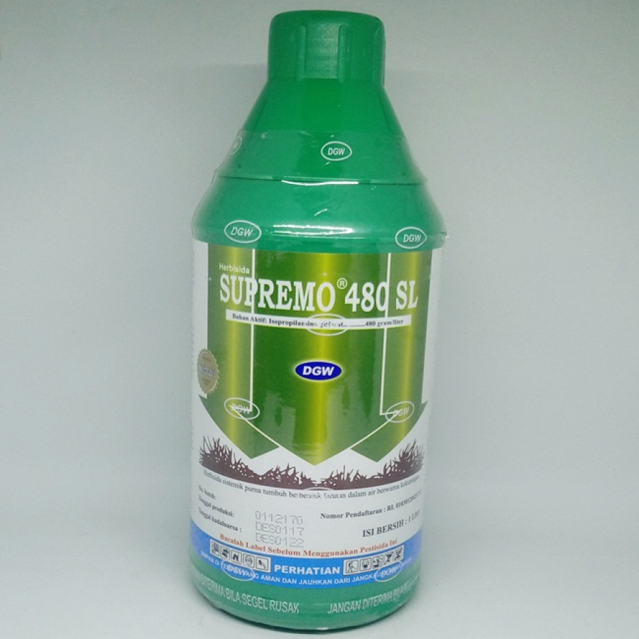 Herbisida bahan aktif Glisofat 480 g/l - depan