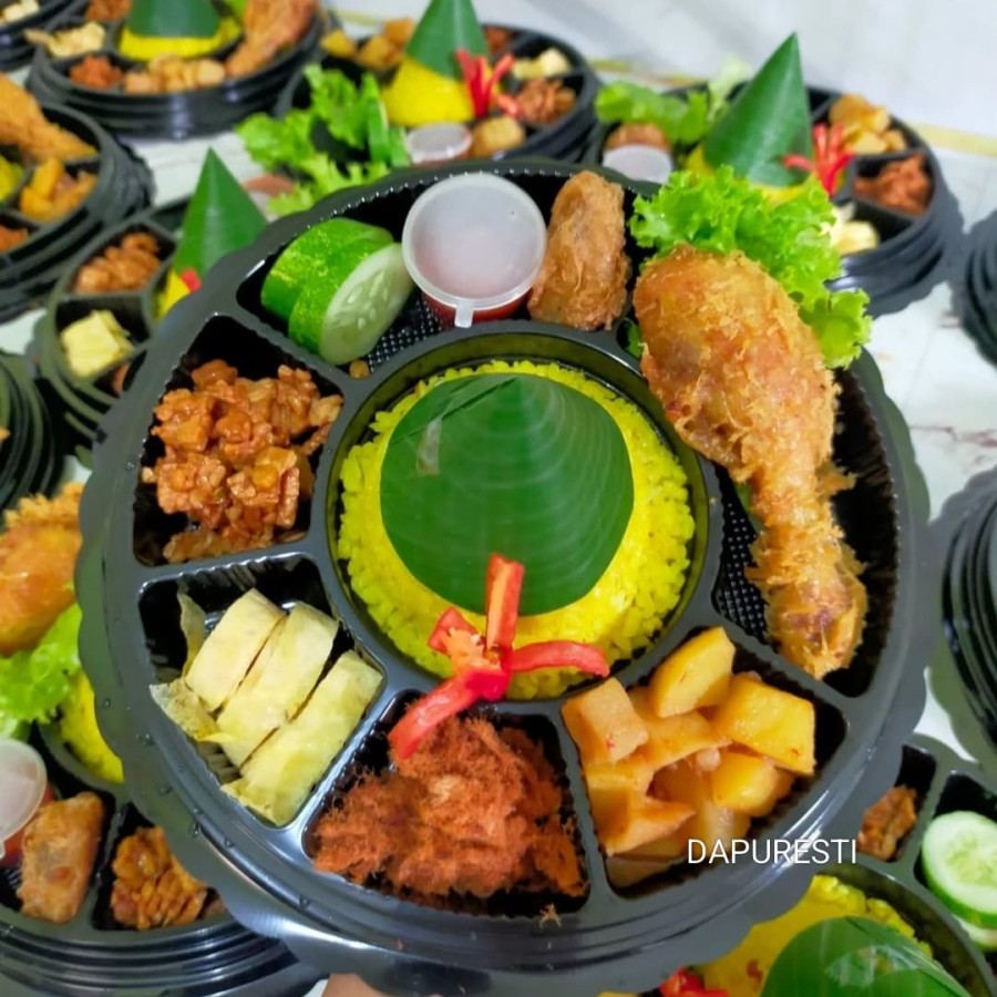 Paket Tumpeng Mini Nasi Kuning - samping