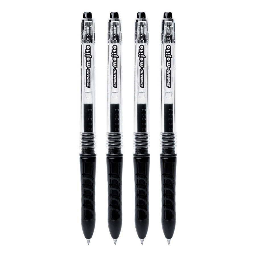 Ballpoint Gel Cetek Standart MOJITO 0.5mm Hitam - depan