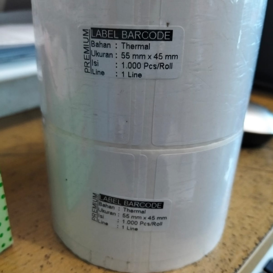 Label Barcode Premium bahan thermal