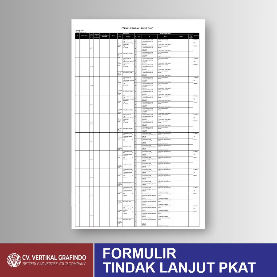 FORM TINDAK LANJUT PKAT