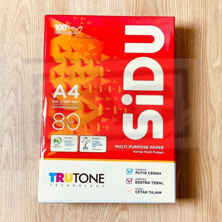 KERTAS HVS A4 80GR SIDU