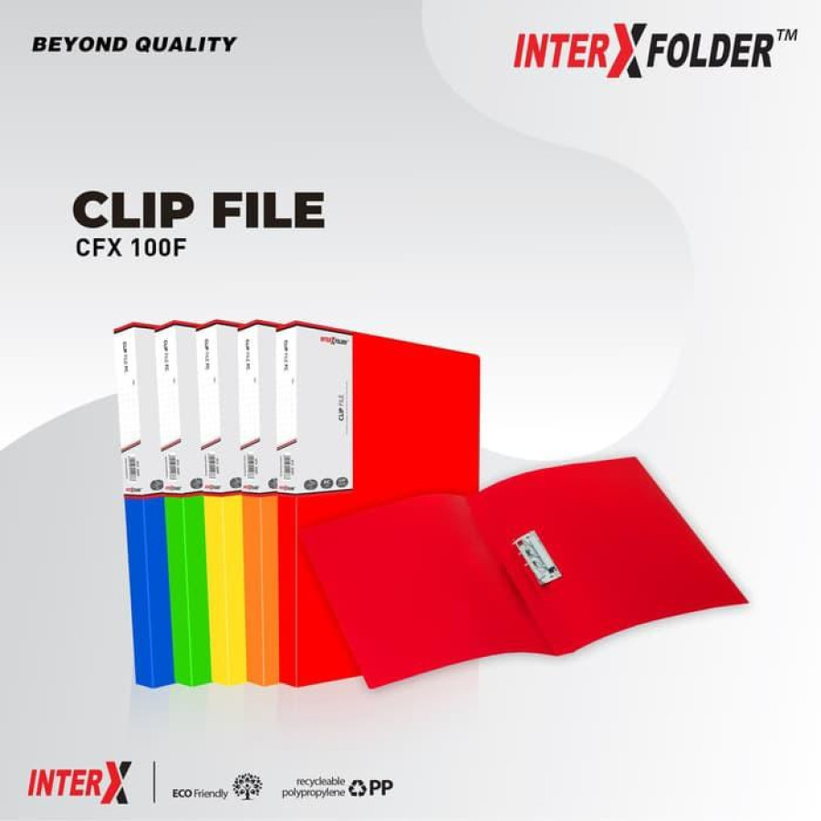 Map Jepit / Clip File Merk InterX - utama