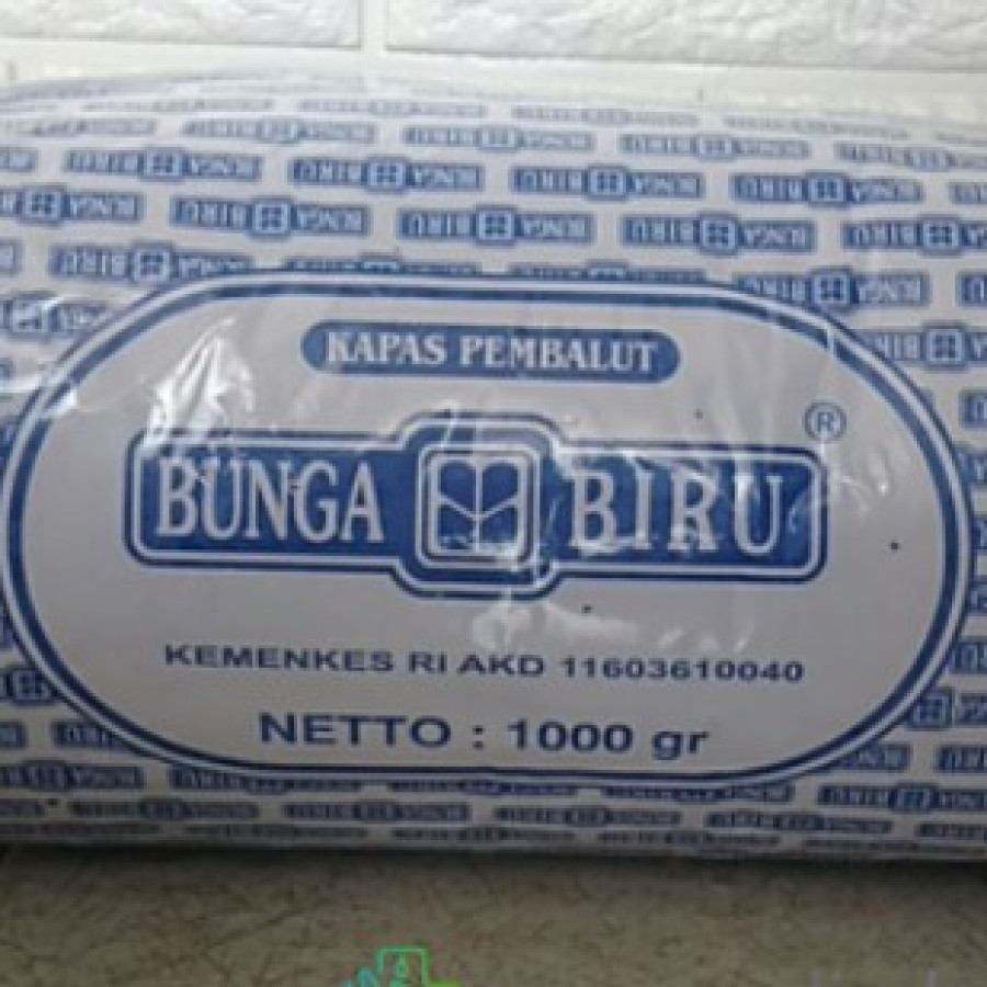 Kapas Putih Bunga Biru