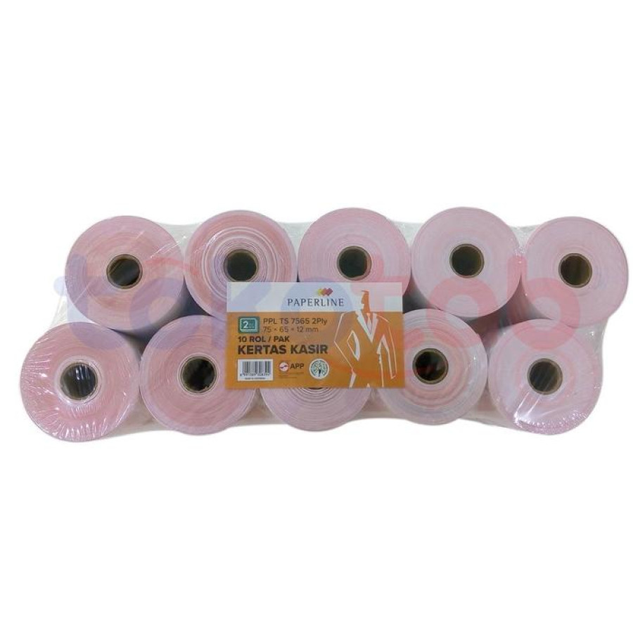 Kertas Kasir 2ply 75 x 65 Paperline - samping