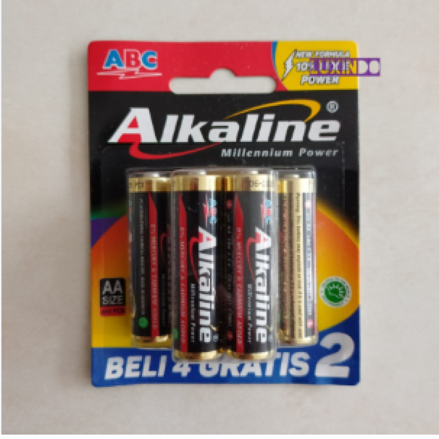 Baterai AA Isi 6 Pcs Alkaline