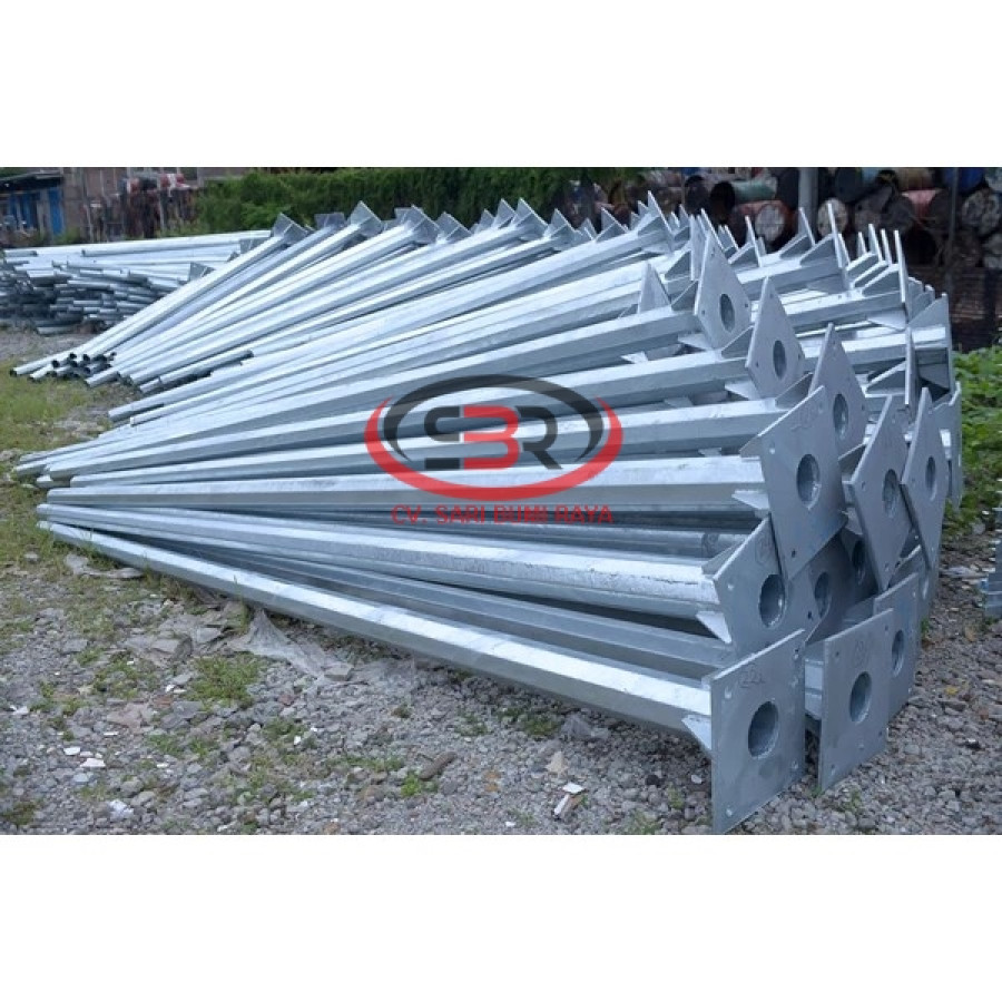 TIANG PJU OCTAGONAL GALVANIS TINGGI 6 Meter - detail