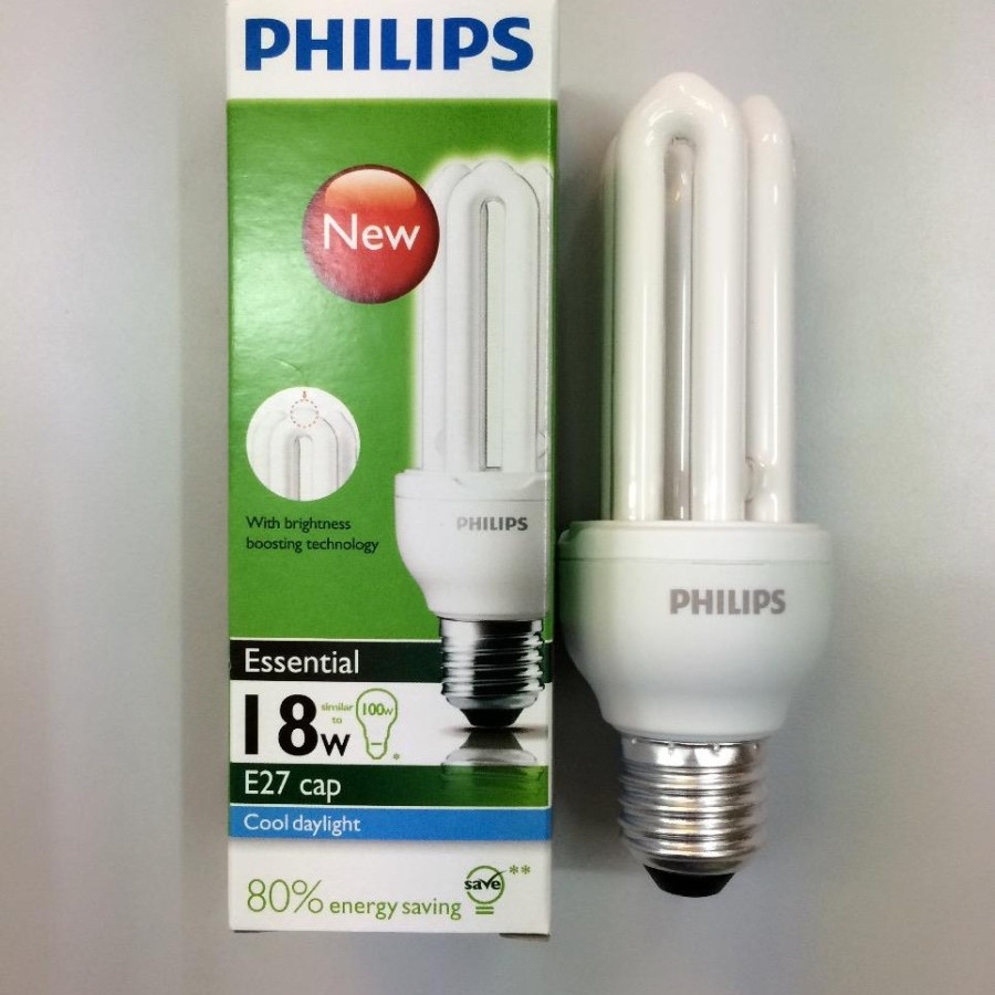 Lampu Esensial 18 watt, Philips