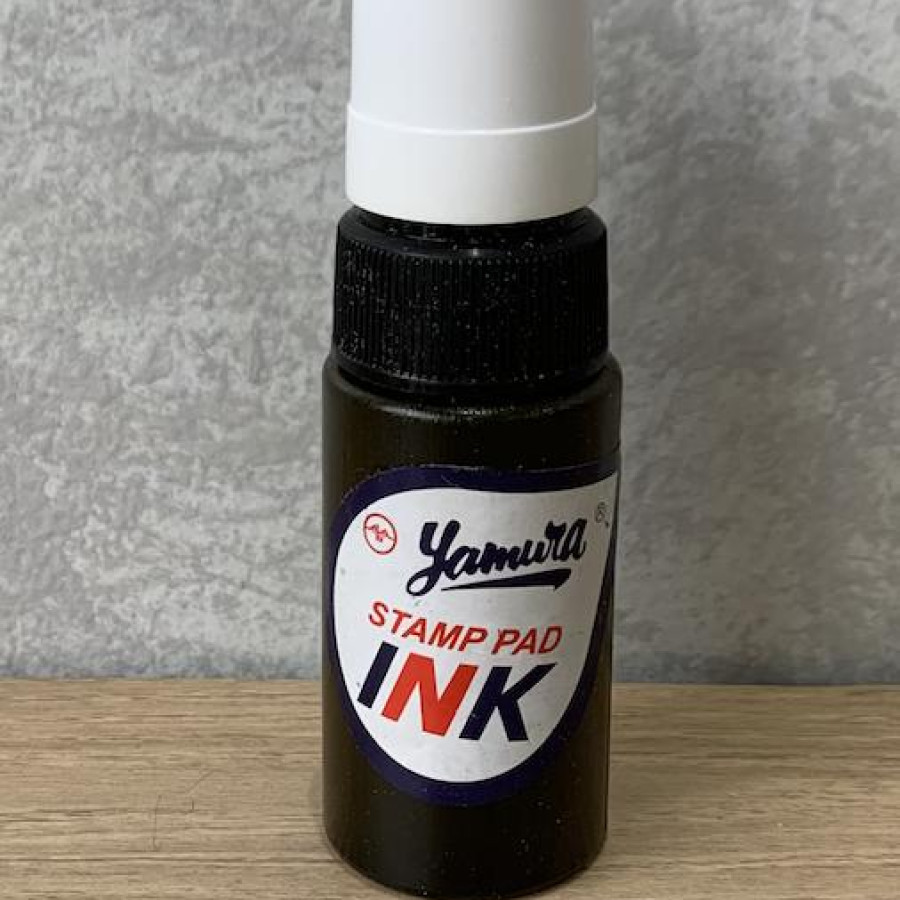 Tinta stampel yamura 50ml warna hitam