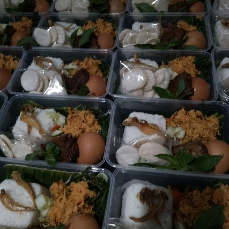 Nasi berkat ndeso - detail