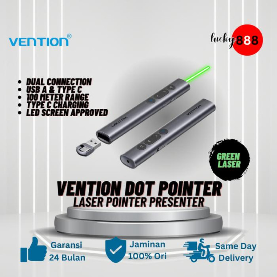 Wirelles Laser pointer Vention - utama
