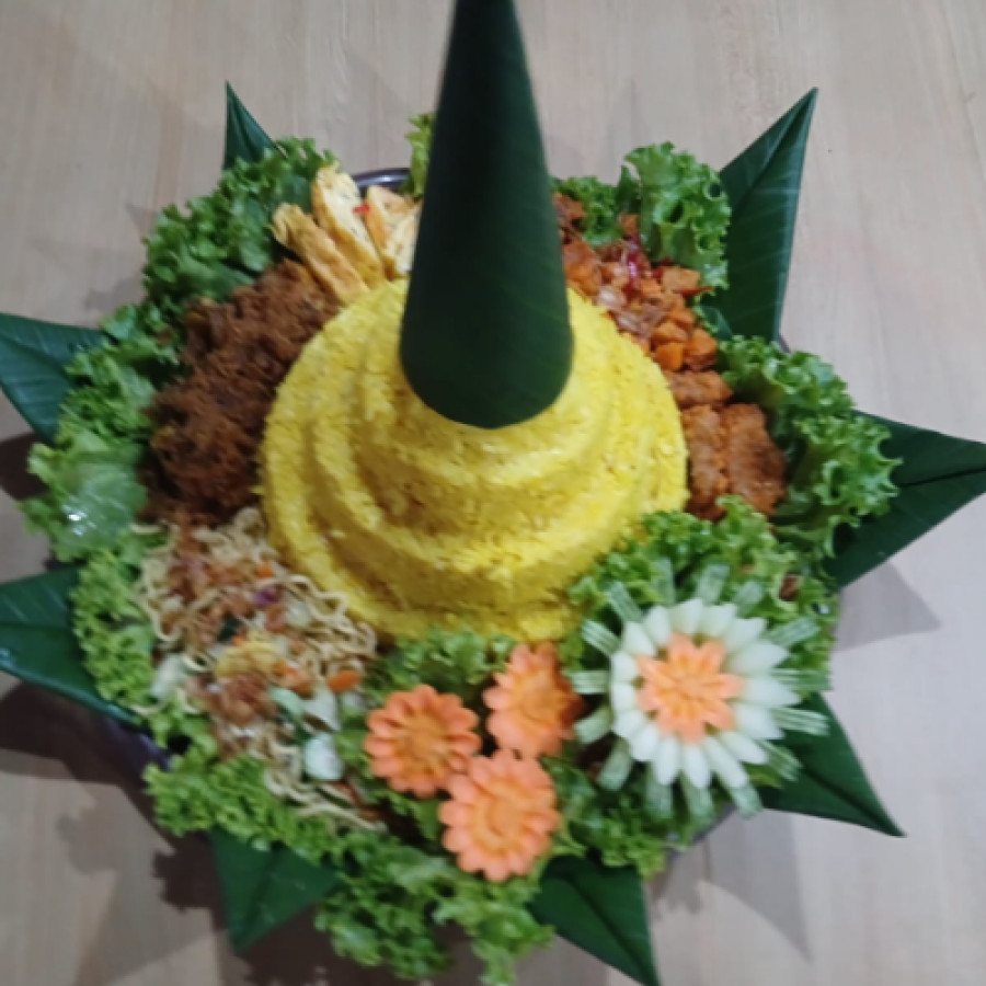 Tumpeng Nasi Kuning 5 porsi