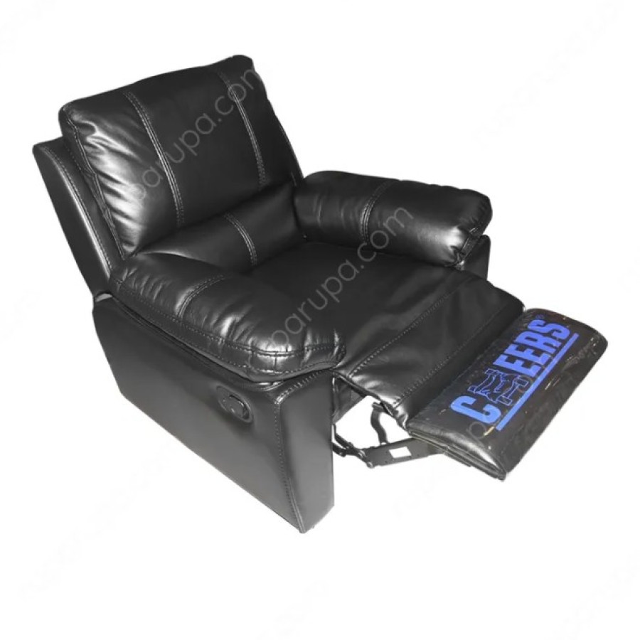Sofa Cheers Mc Belle Recliner 1 Seater - Hitam - depan