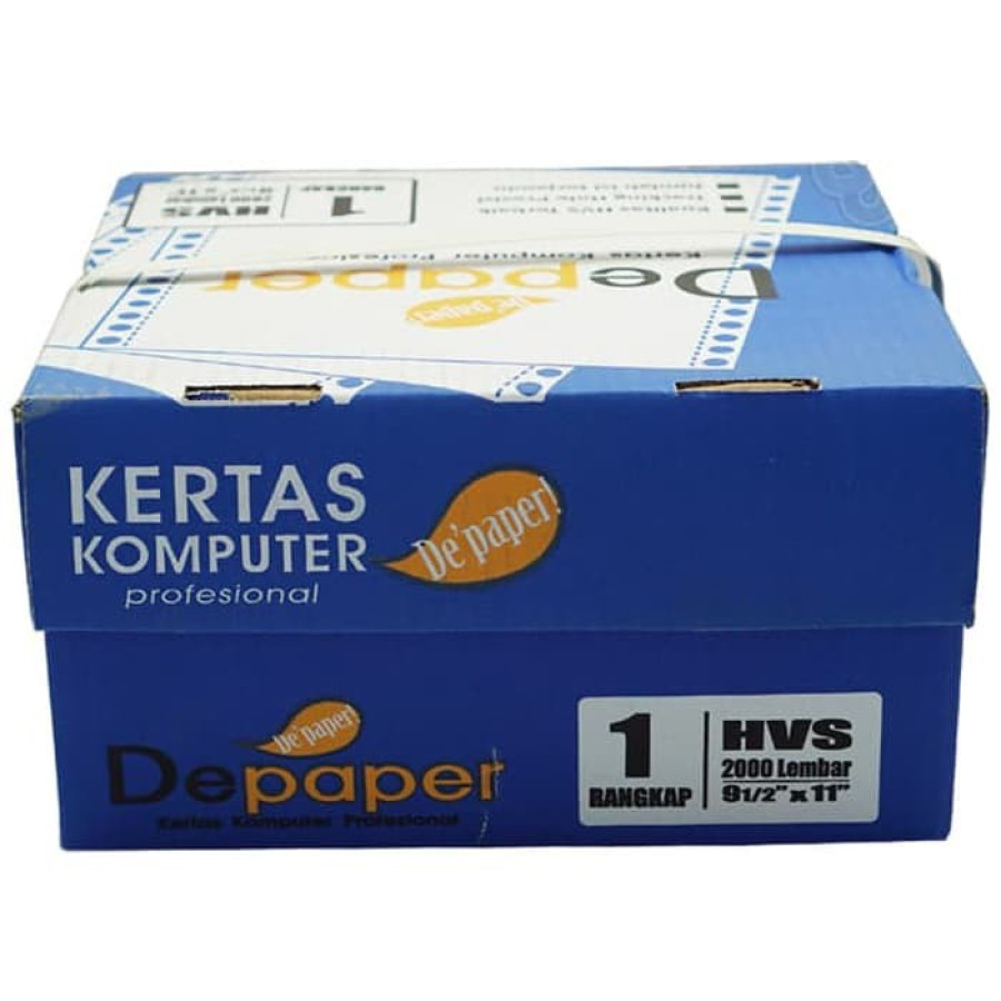 Kertas Continous Form (  1 ply NCR) 9,5' : 2x11' 2 ( 1 ply Potong 4 ) Wartel D' PAPER