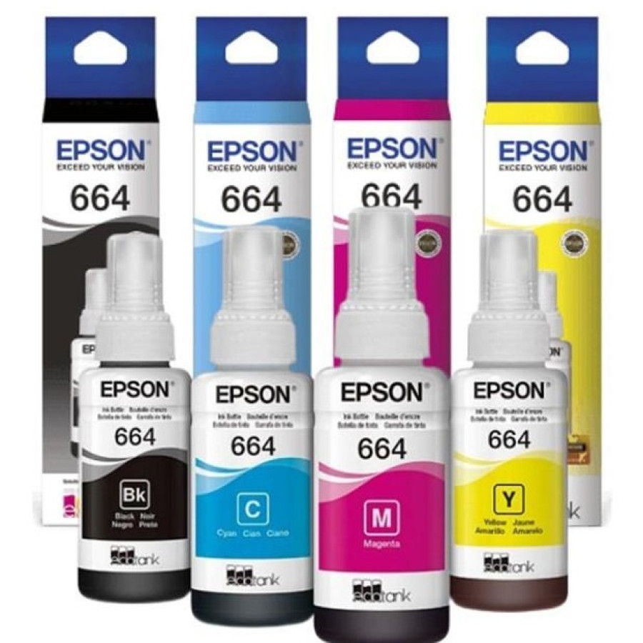 Tinta Printer Epson Hitam/Warna No 664
