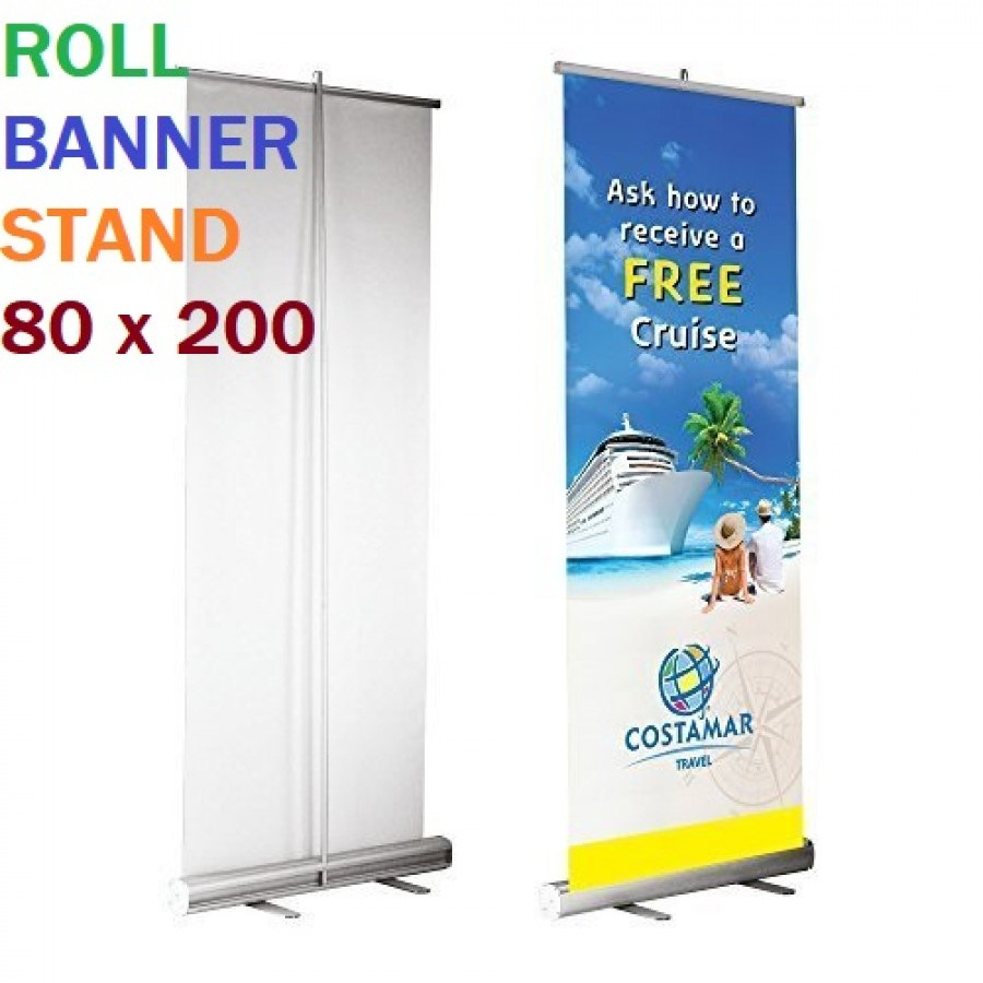 Roll Banner Ukuran 80 x 200 cm