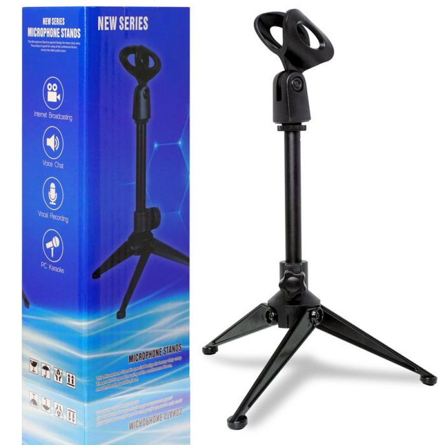 stand mic meja - depan