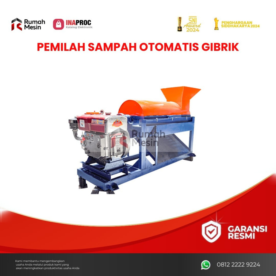 PEMILAH SAMPAH OTOMATIS GIBRIK - depan