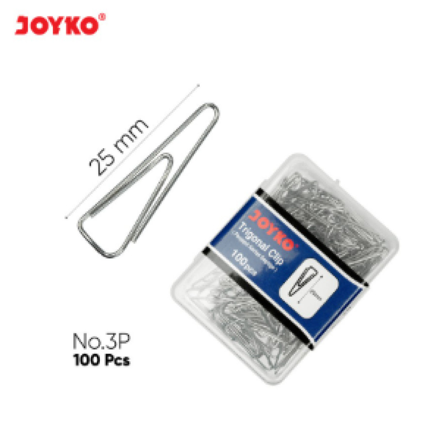 Klip Kertas No. 03 , Isi 100 Pcs Merk Joyko